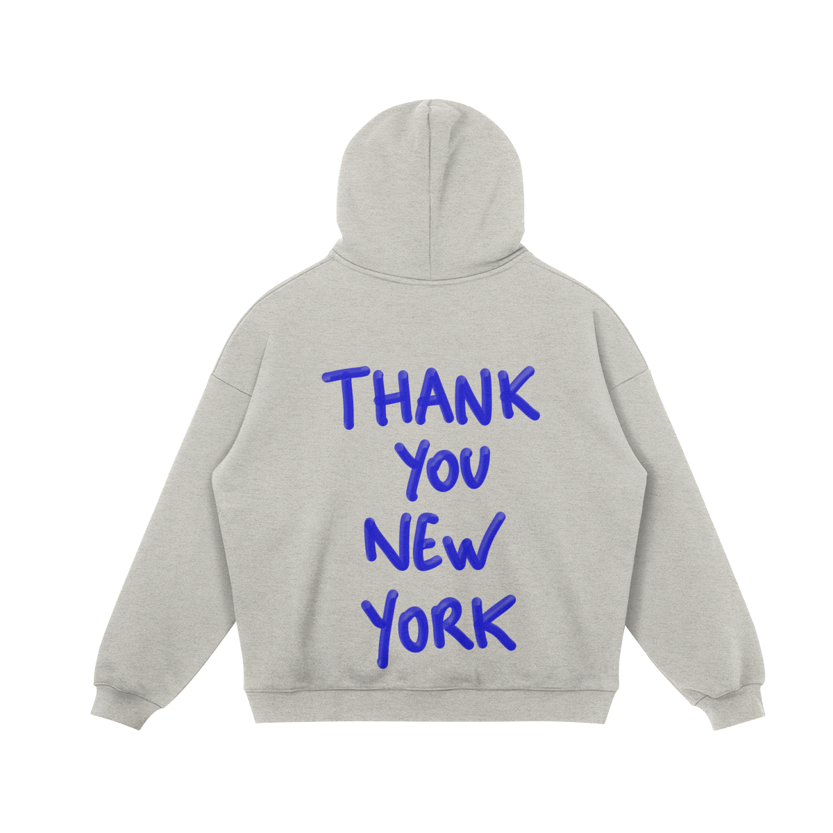 Hoodie Thank you New York gris