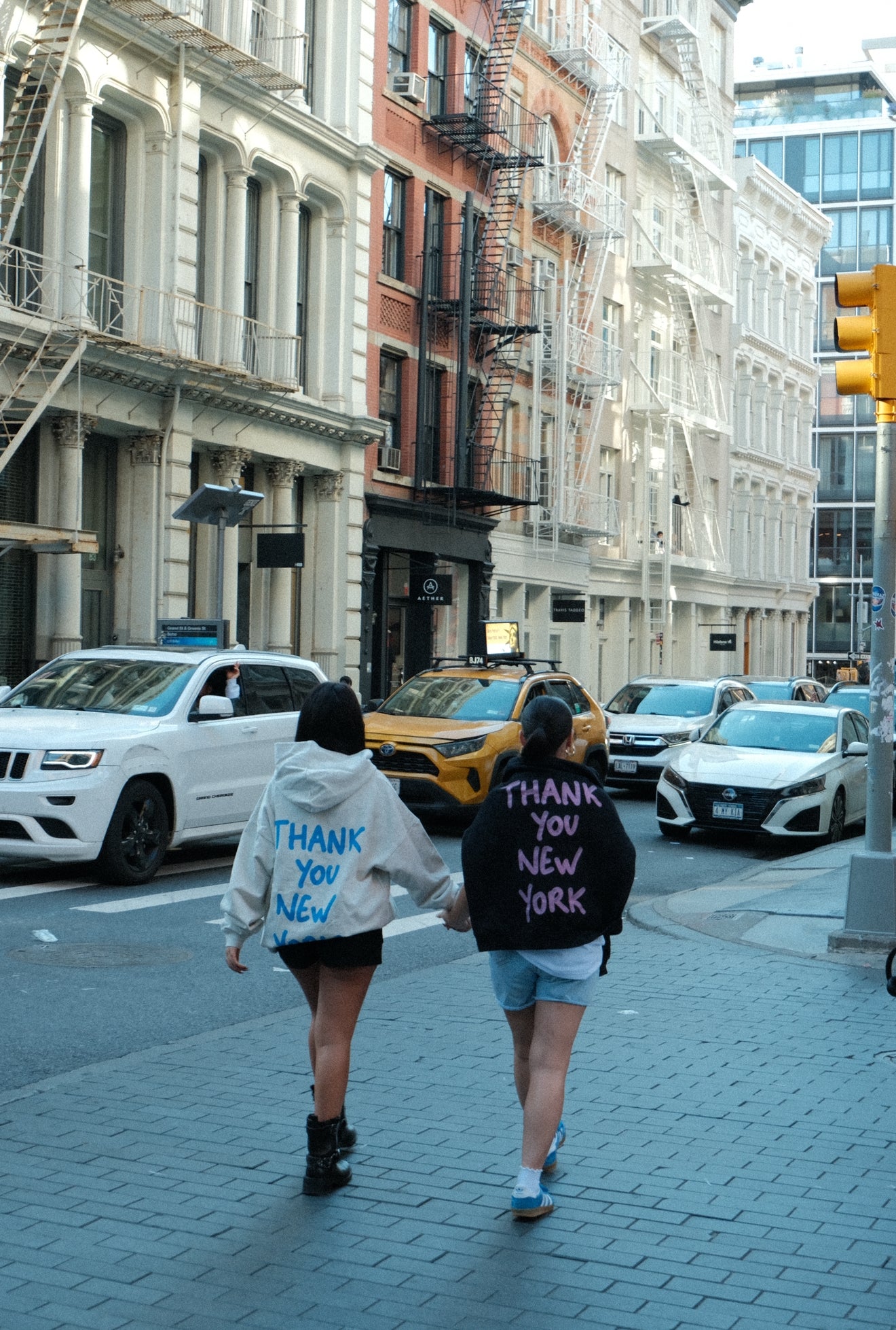 Black Thank you New York hoodie