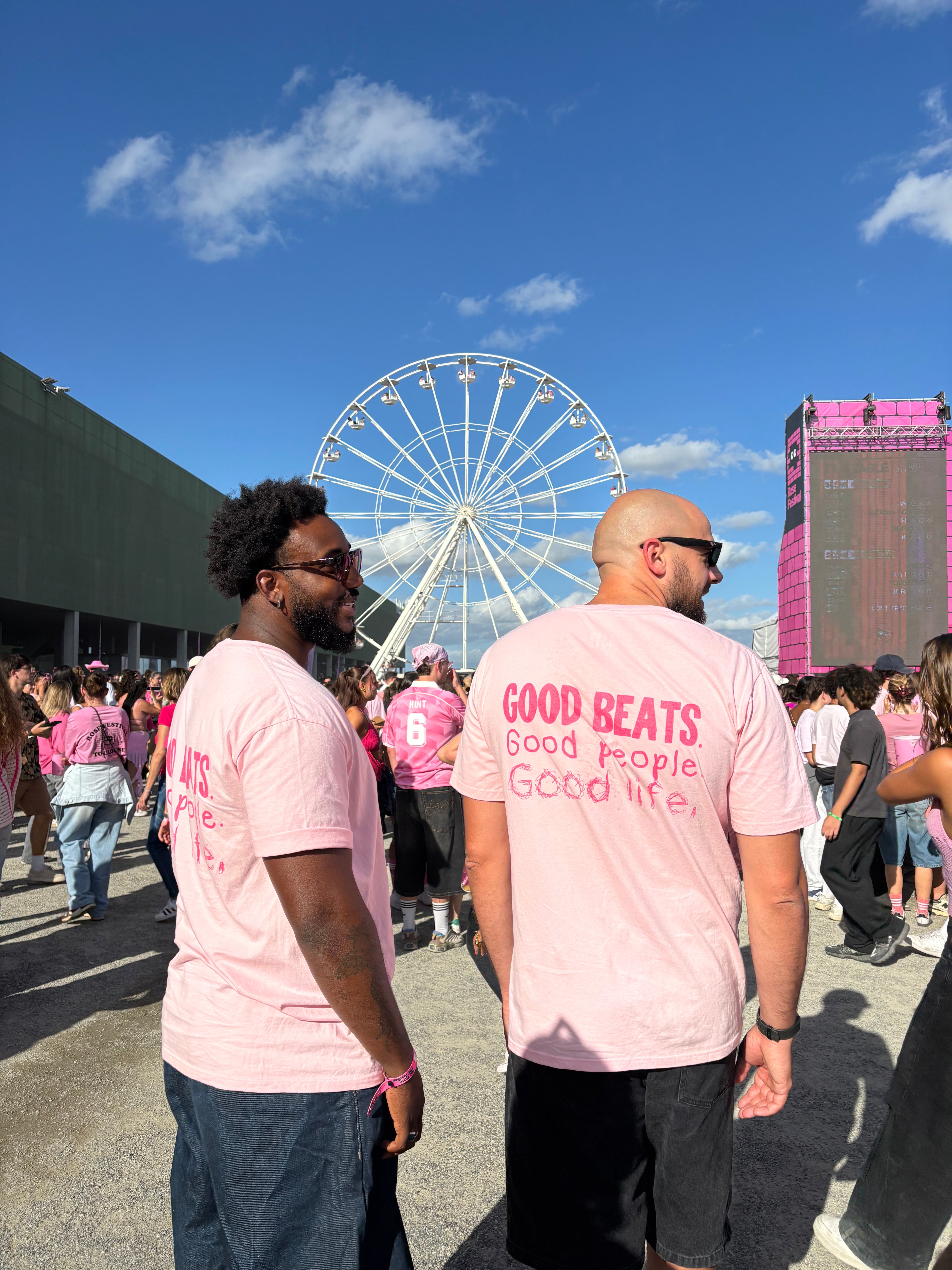 T-shirt Good Beats rose