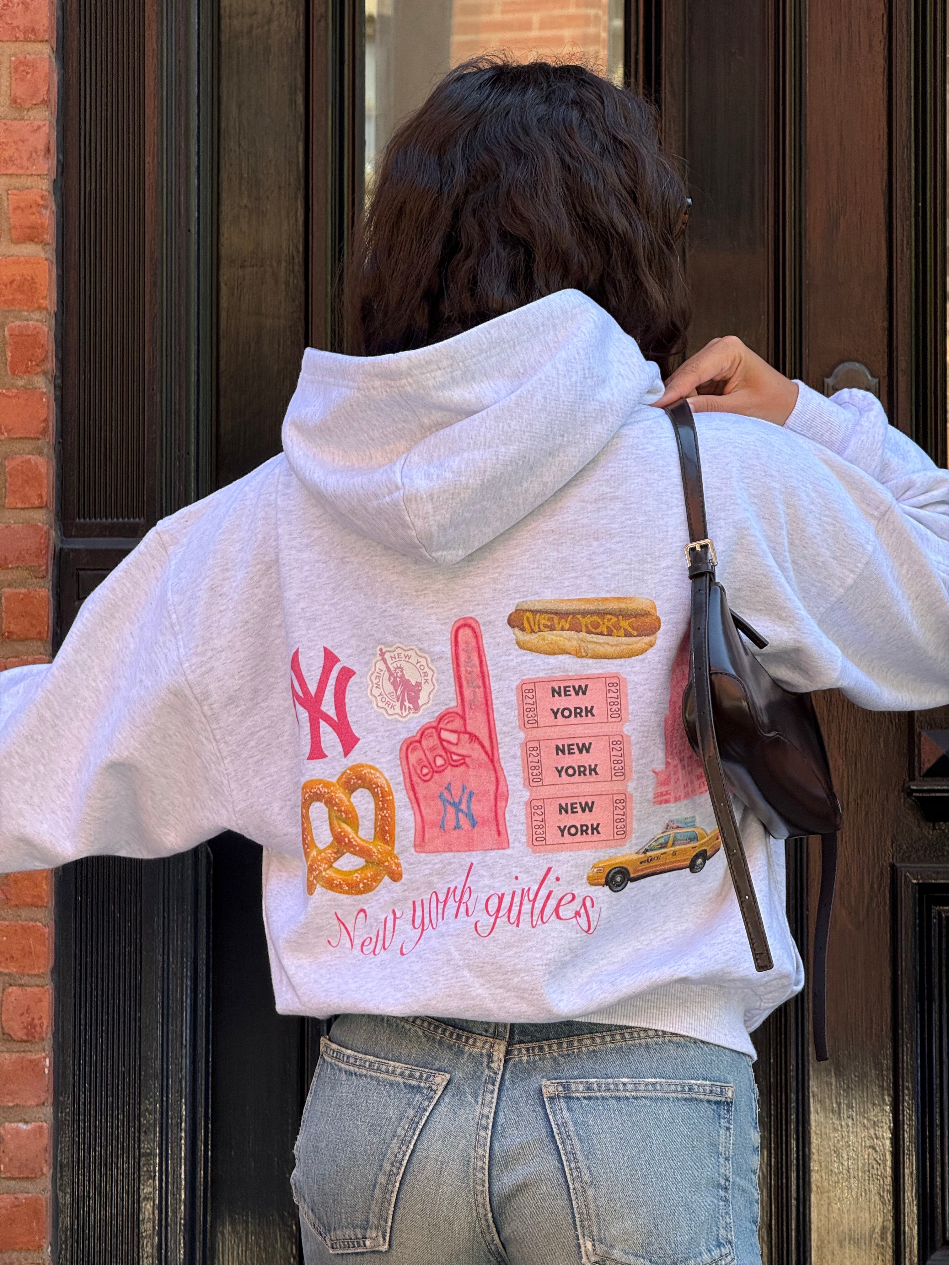 Hoodie zip New York girlies