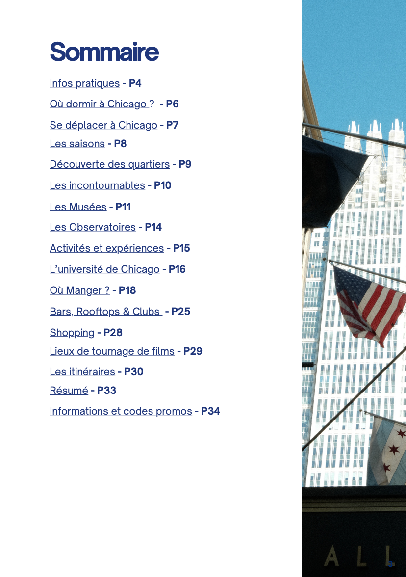 🏙️ Guide de voyage – Chicago (PDF interactif)
