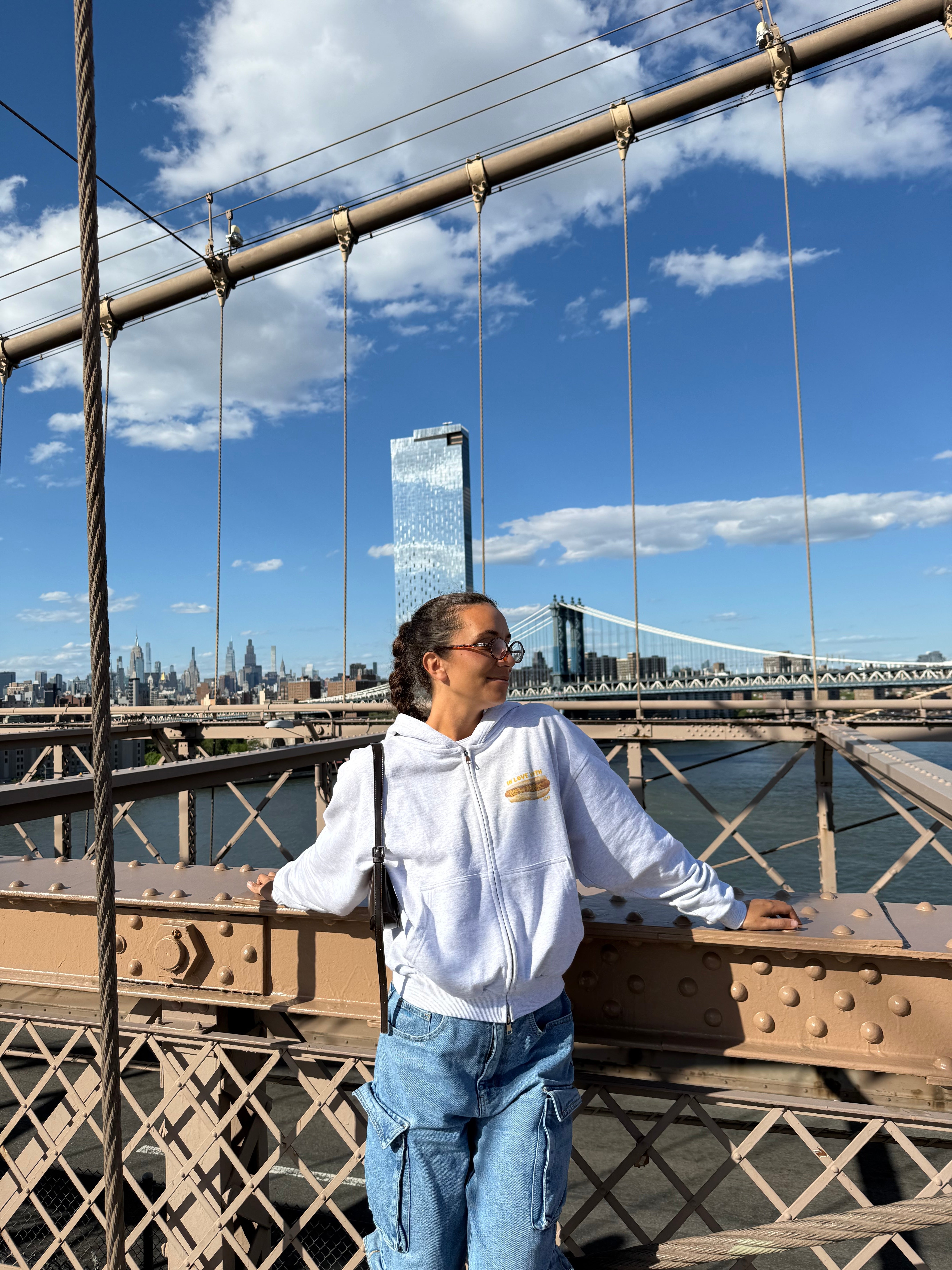 Hoodie zip New york hot dog