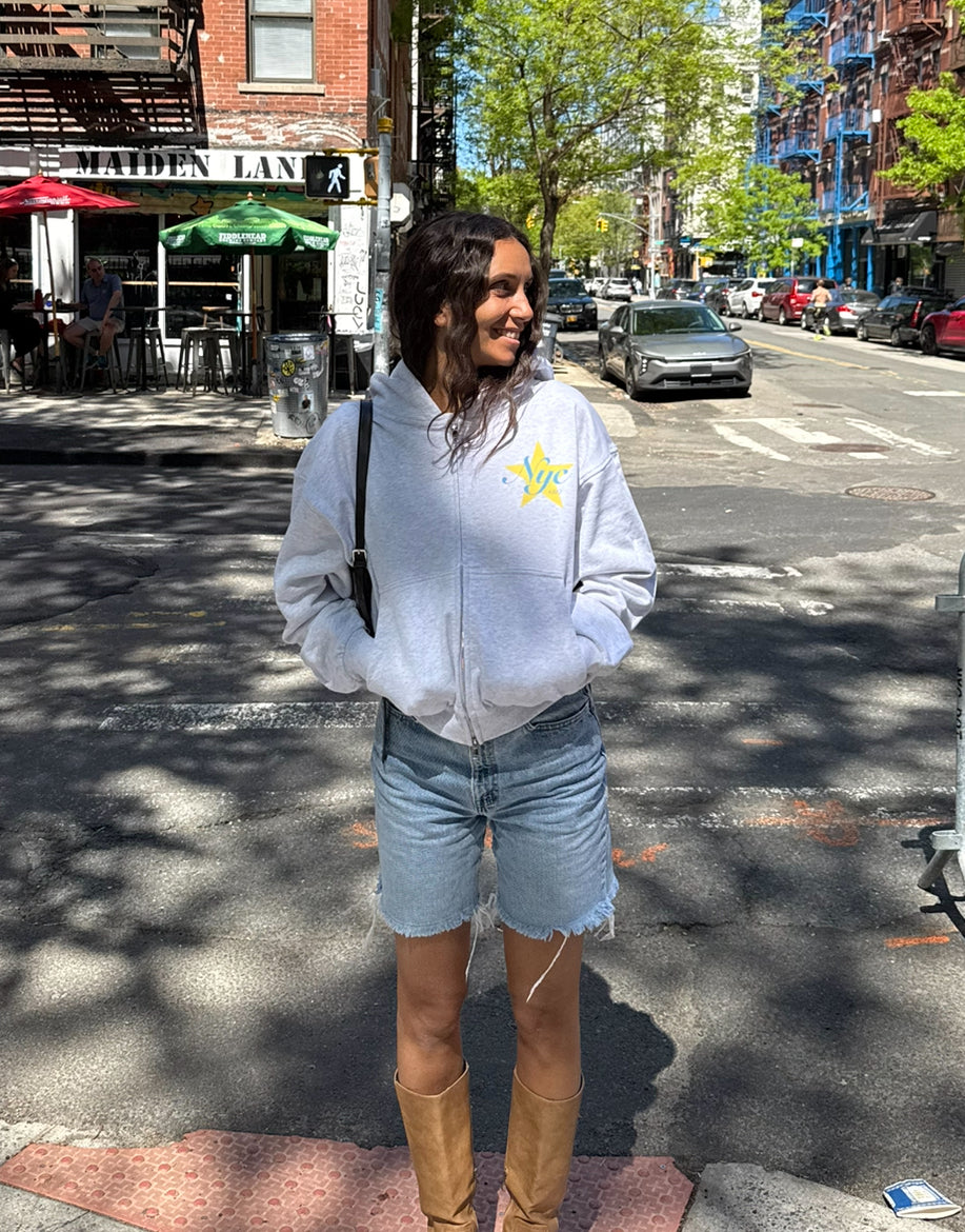 Hoodie zip etoile NYC