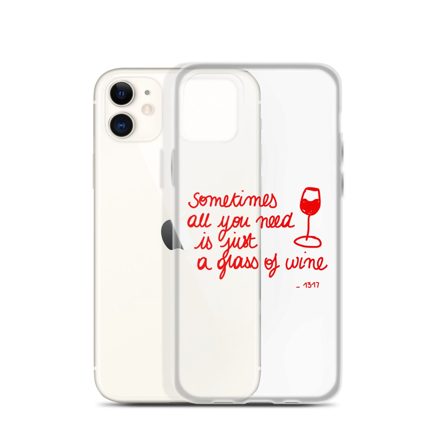 Coque pour iPhone Thème vin rouge