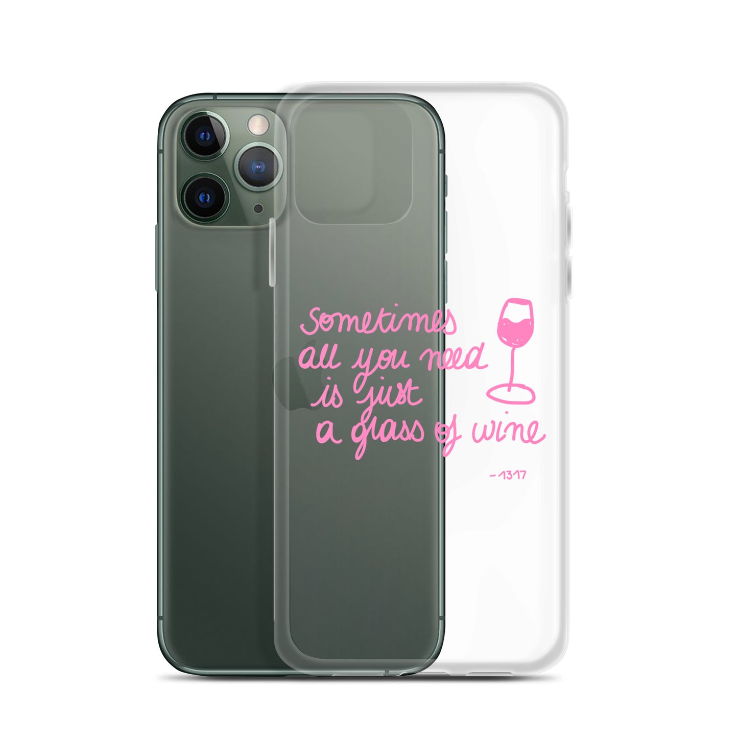 Coque pour iPhone Thème vin rose