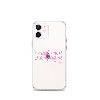 Coque pour iPhone I need more champagne rose