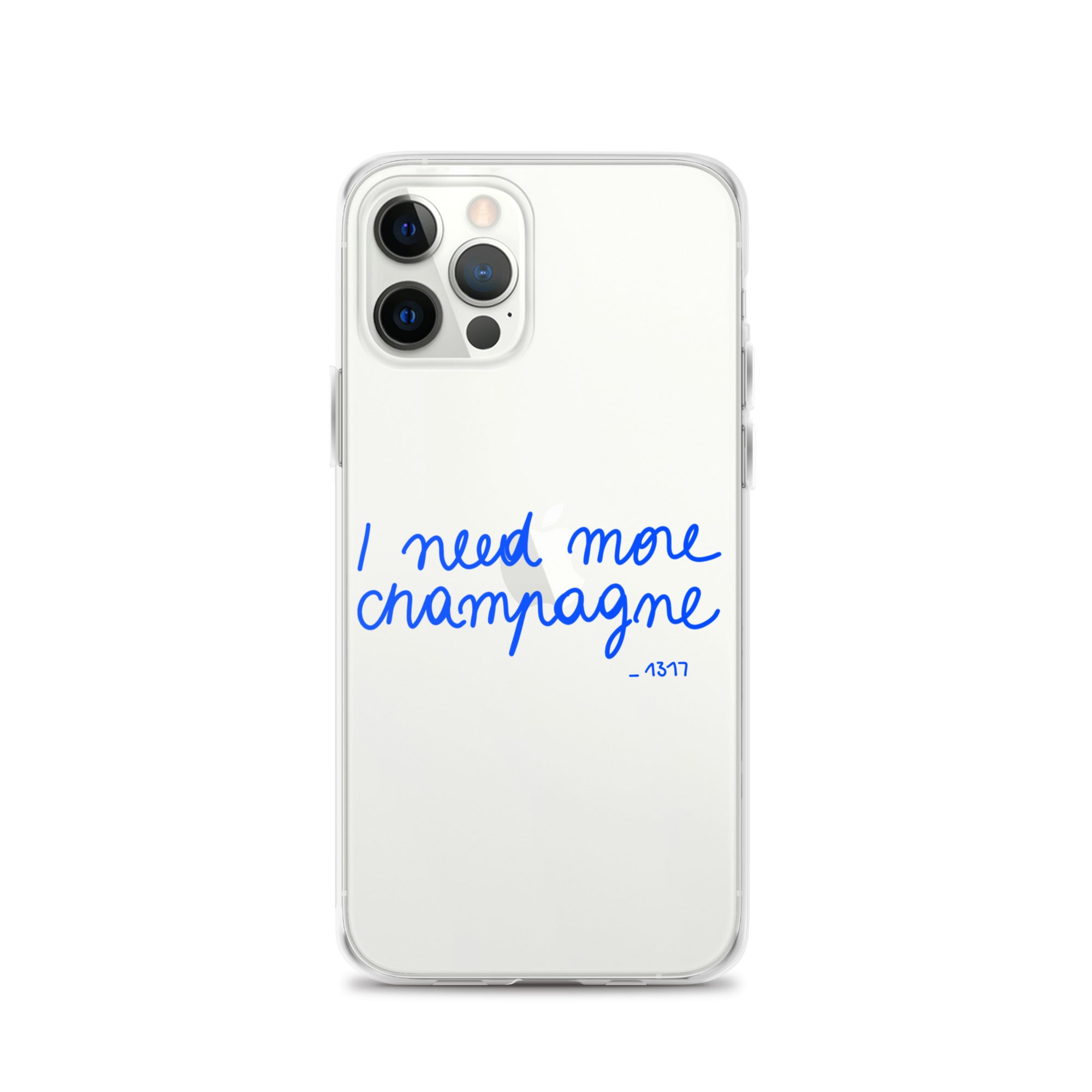 iPhone case I need more champagne blue