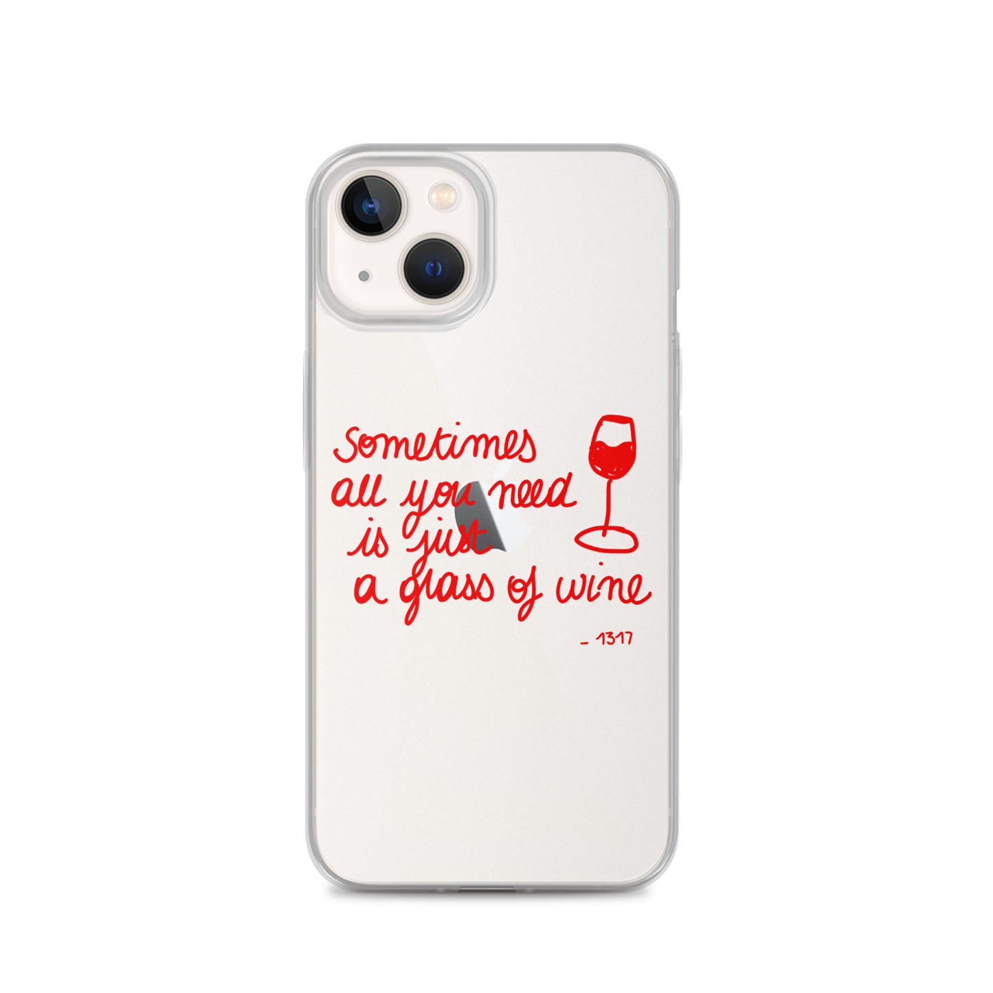 Red Wine Theme iPhone Case