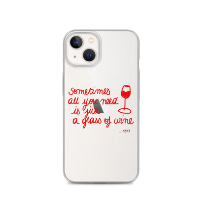 Coque pour iPhone Thème vin rouge