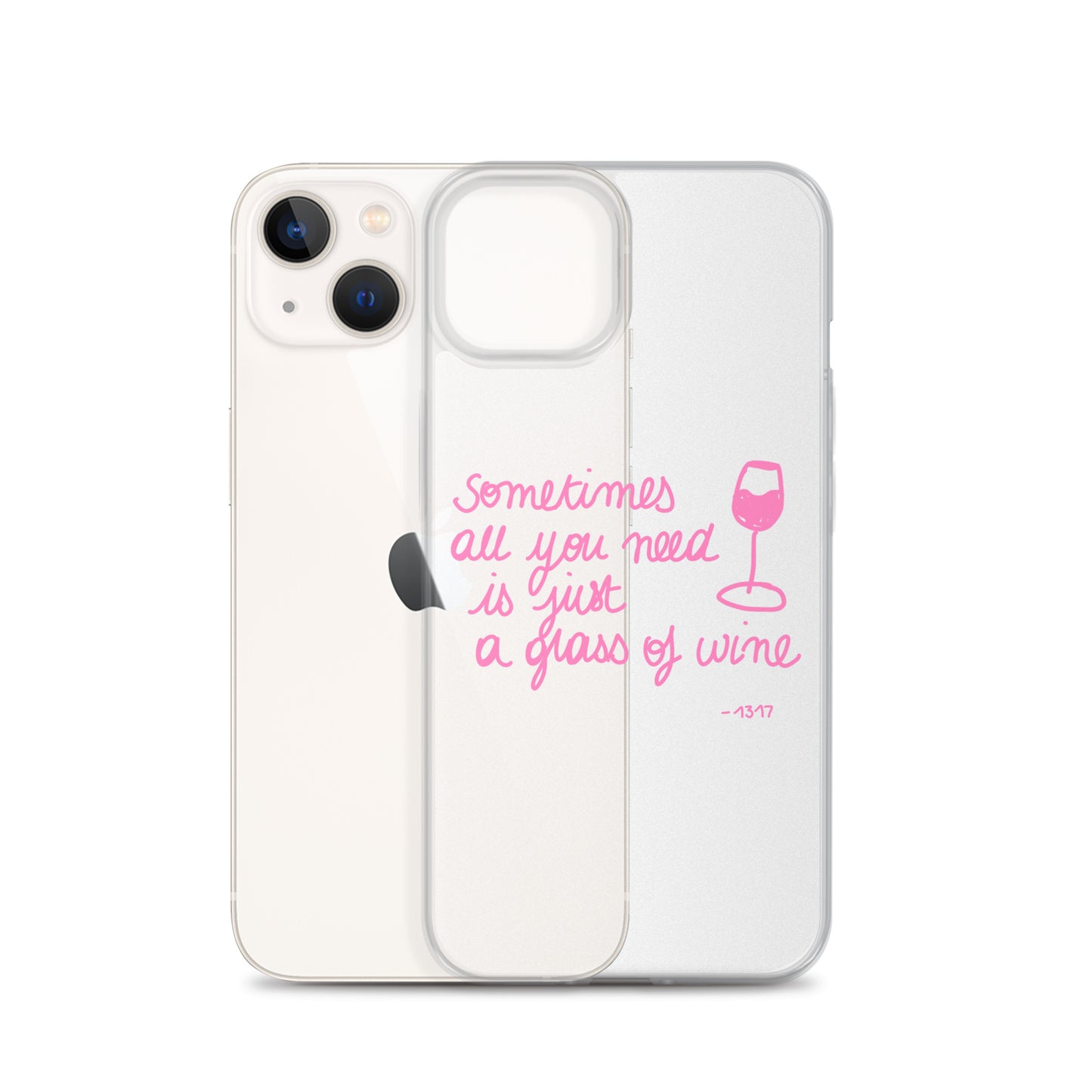 Rose wine theme iPhone case