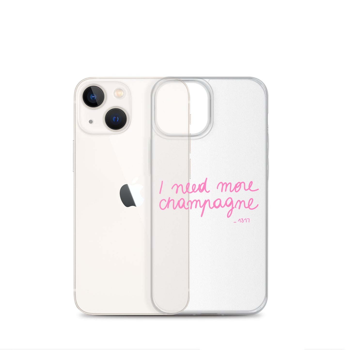 Coque pour iPhone I need more champagne rose