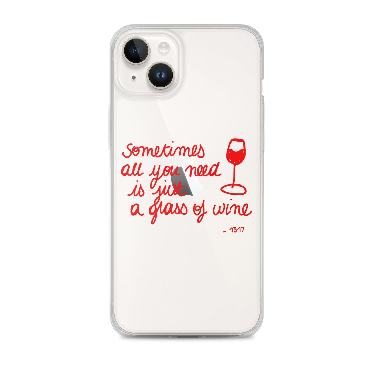 Red Wine Theme iPhone Case