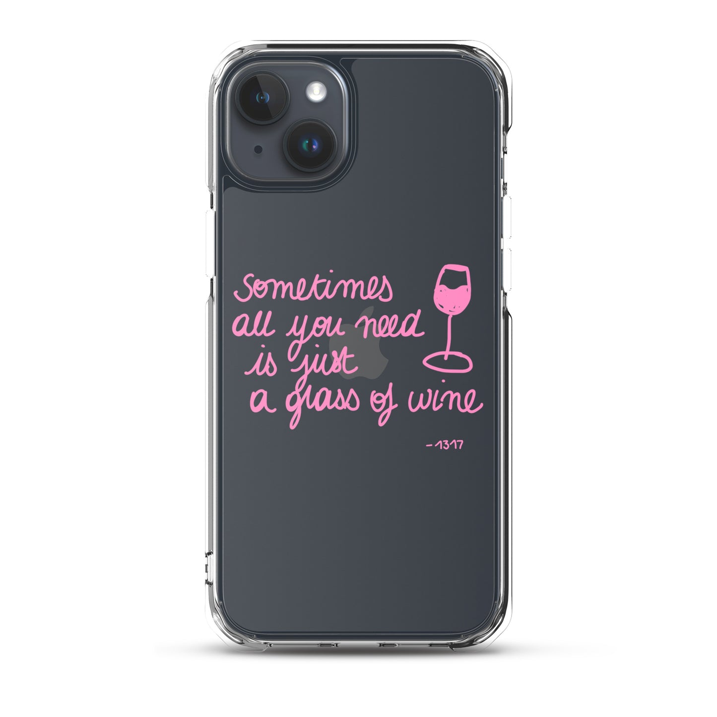 Rose wine theme iPhone case