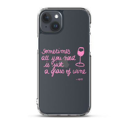 Coque pour iPhone Thème vin rose