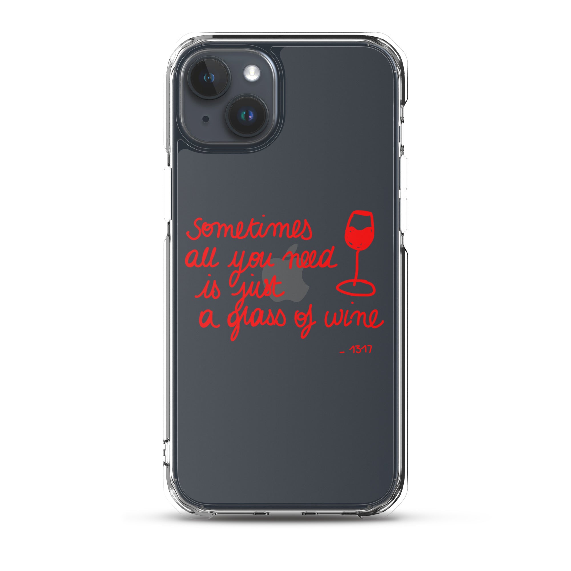 Red Wine Theme iPhone Case