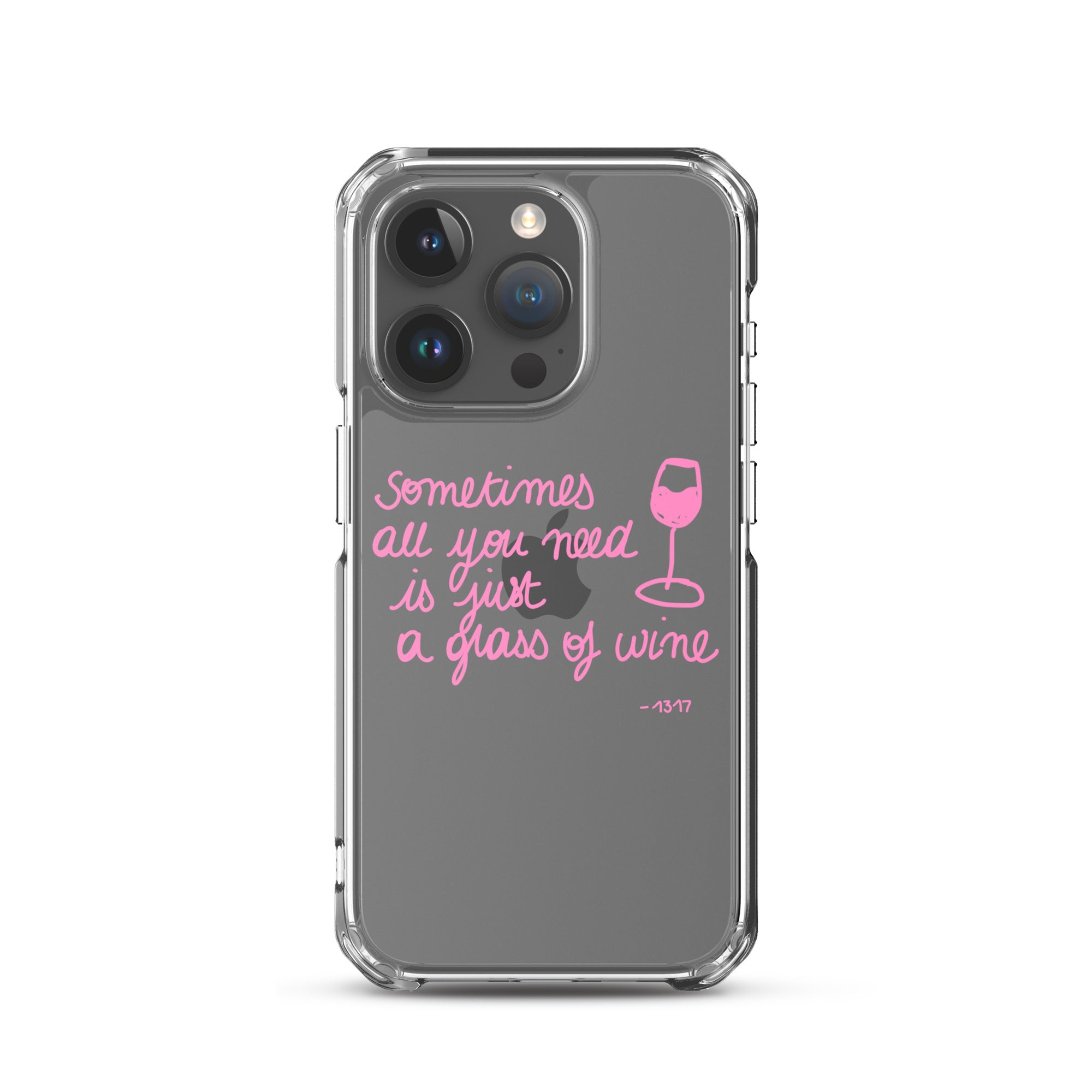 Rose wine theme iPhone case