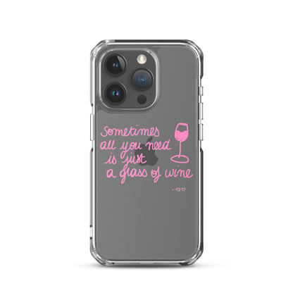 Coque pour iPhone Thème vin rose