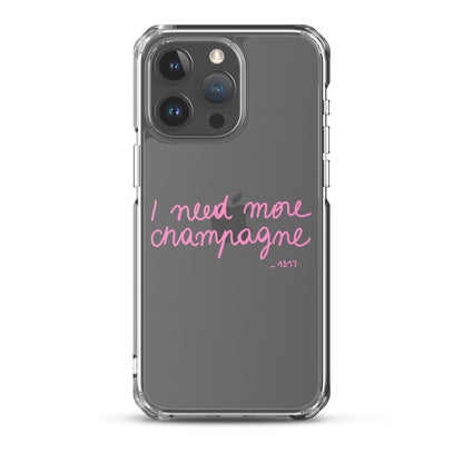 iPhone case I need more champagne pink