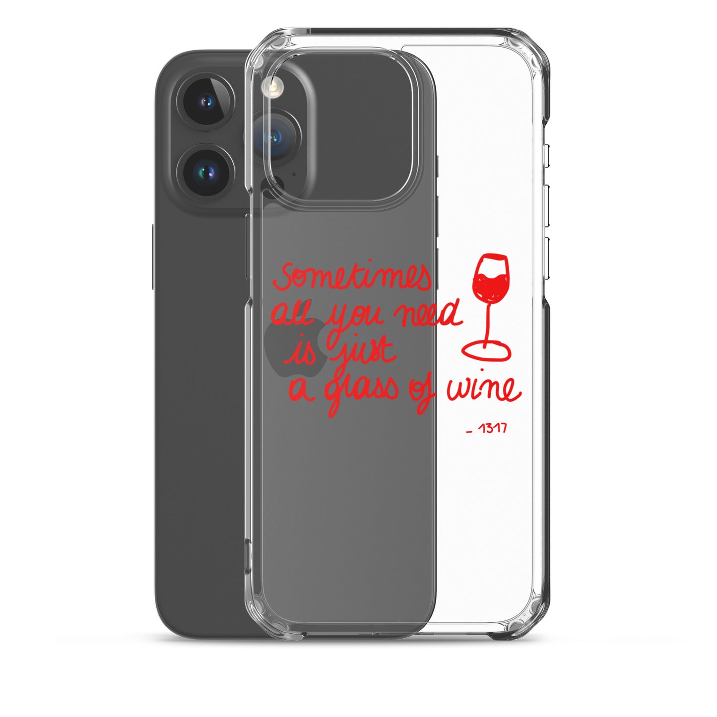 Red Wine Theme iPhone Case