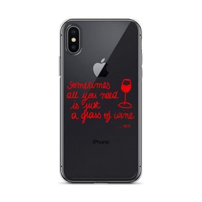 Coque pour iPhone Thème vin rouge