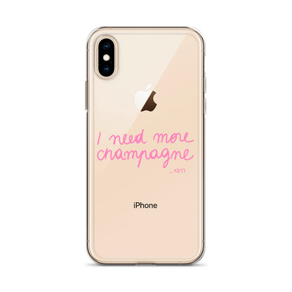 Coque pour iPhone I need more champagne rose