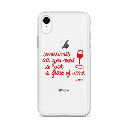 Coque pour iPhone Thème vin rouge