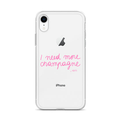 Coque pour iPhone I need more champagne rose