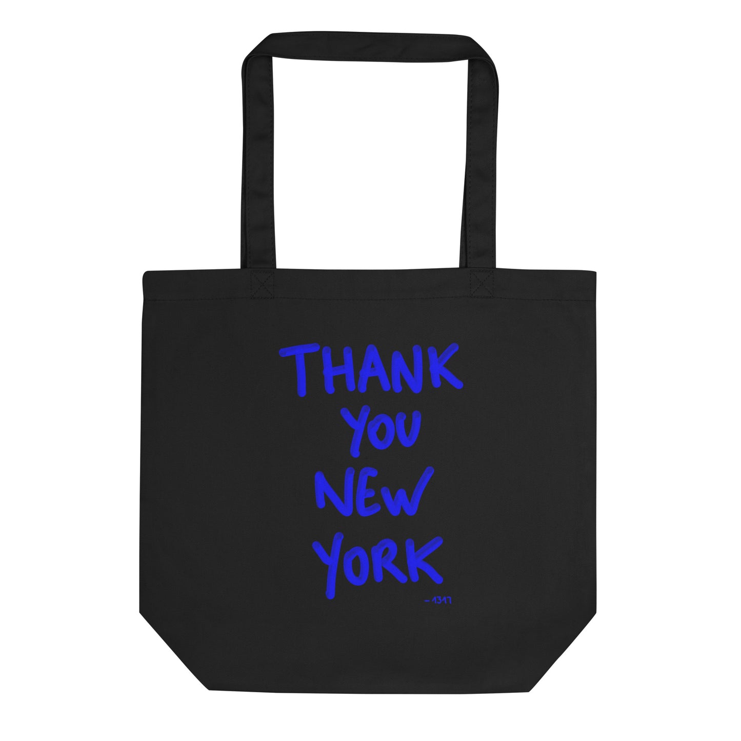 Tote Bag Thank you New York blue