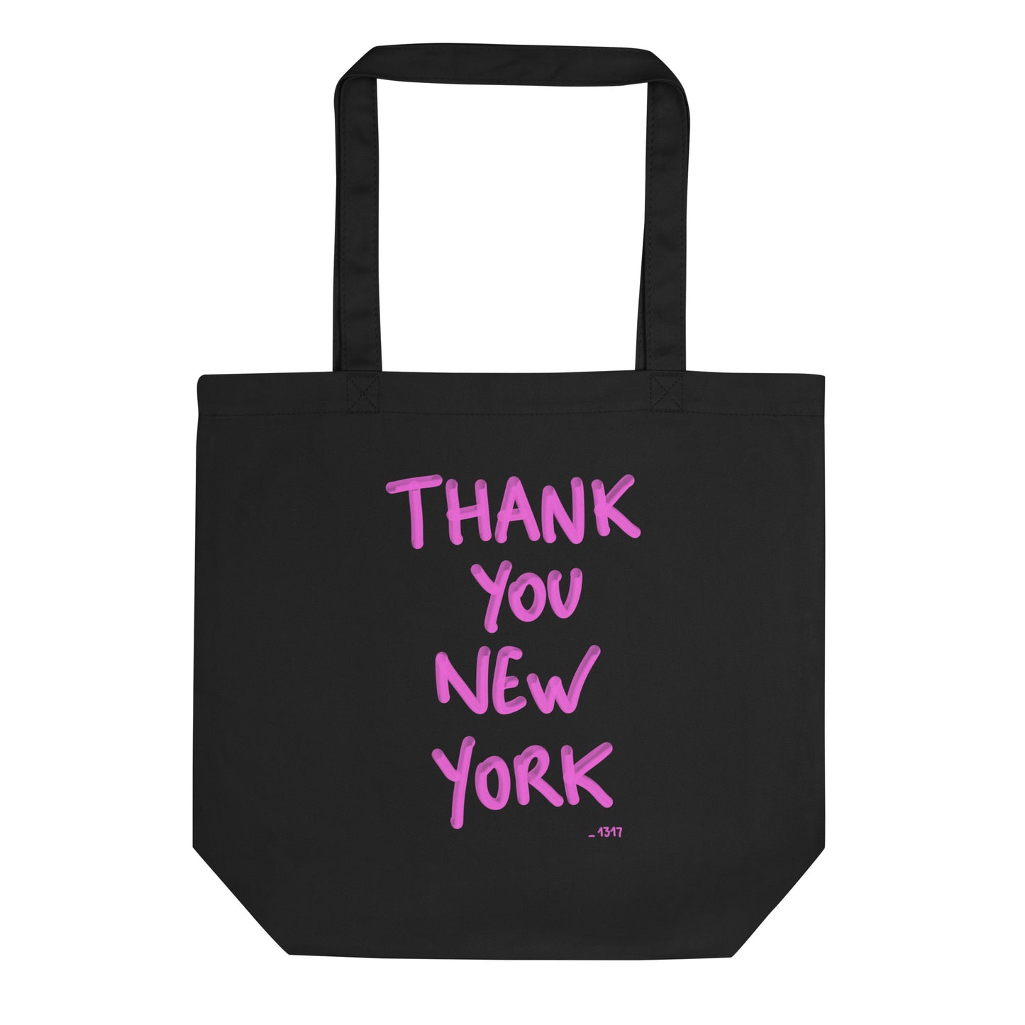 Tote Bag Thank you New York pink