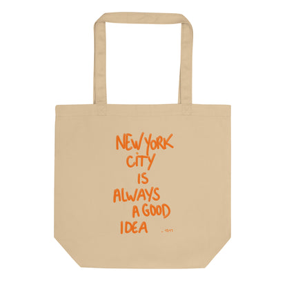 Tote Bag New York is always a good idea orange