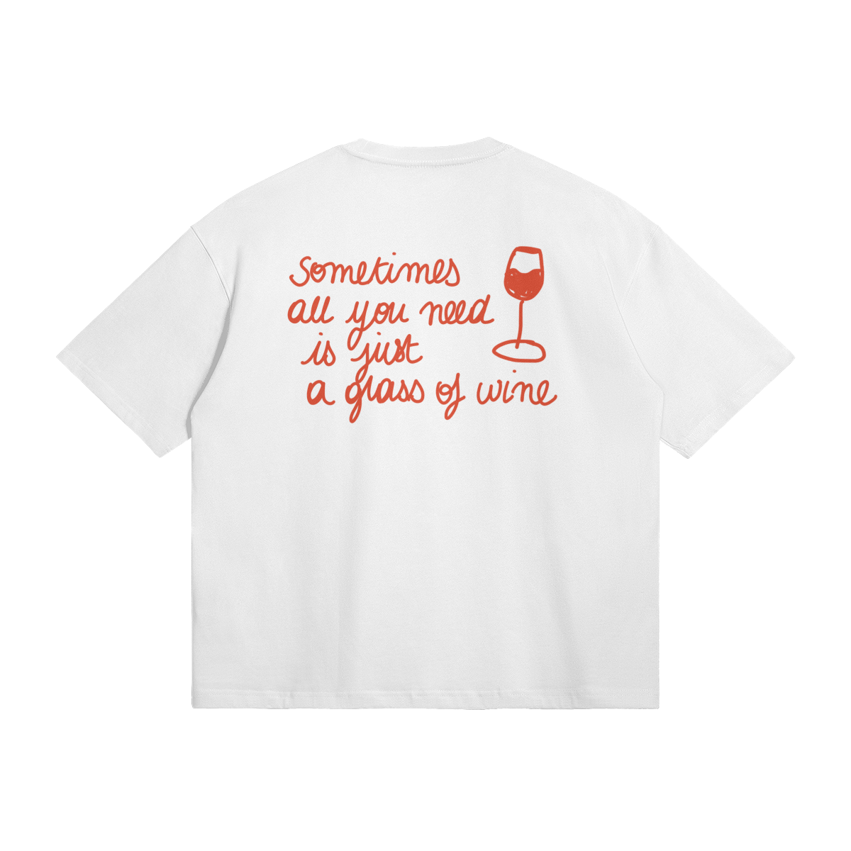 Red wine theme t-shirt