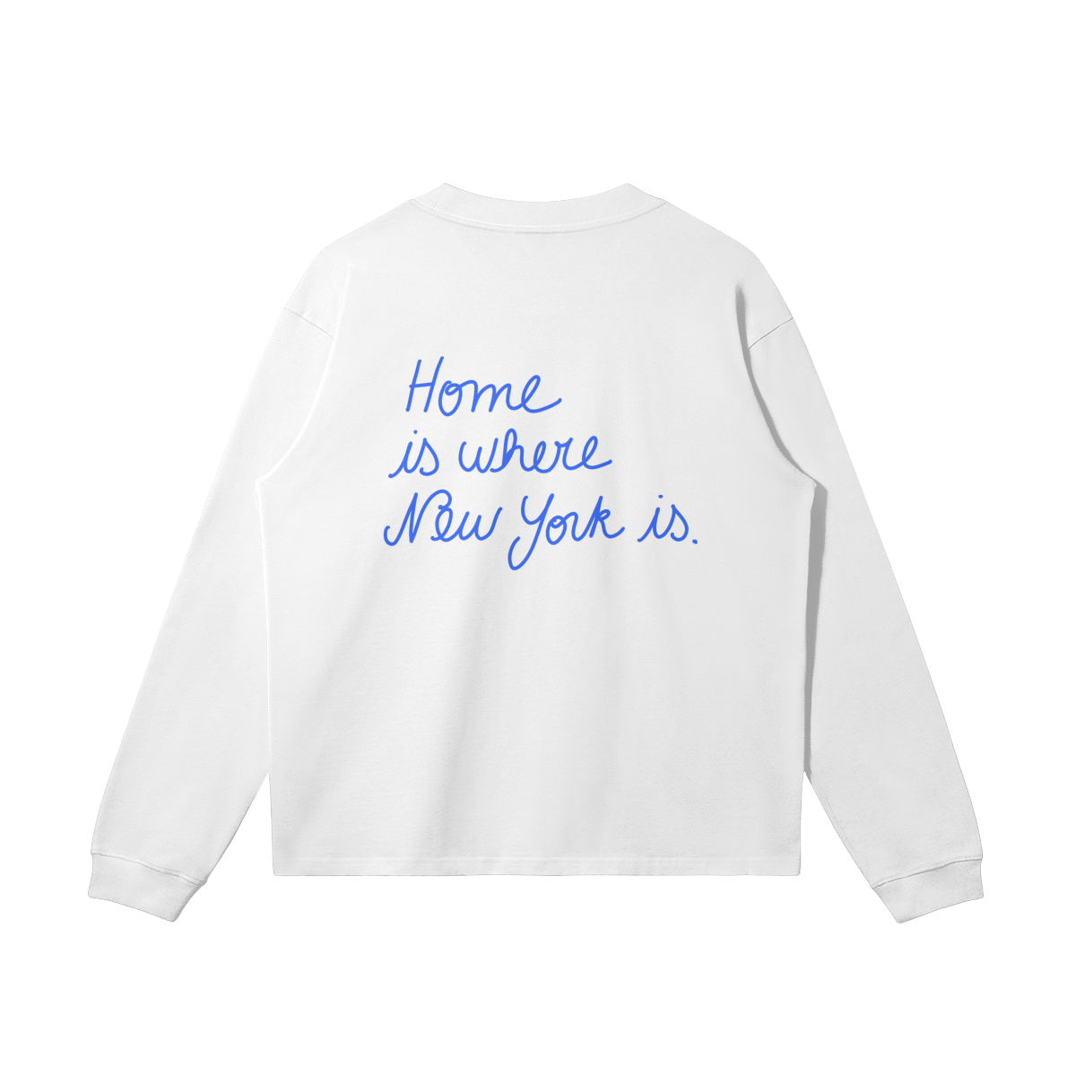 Home, is where New York is white t-shirt