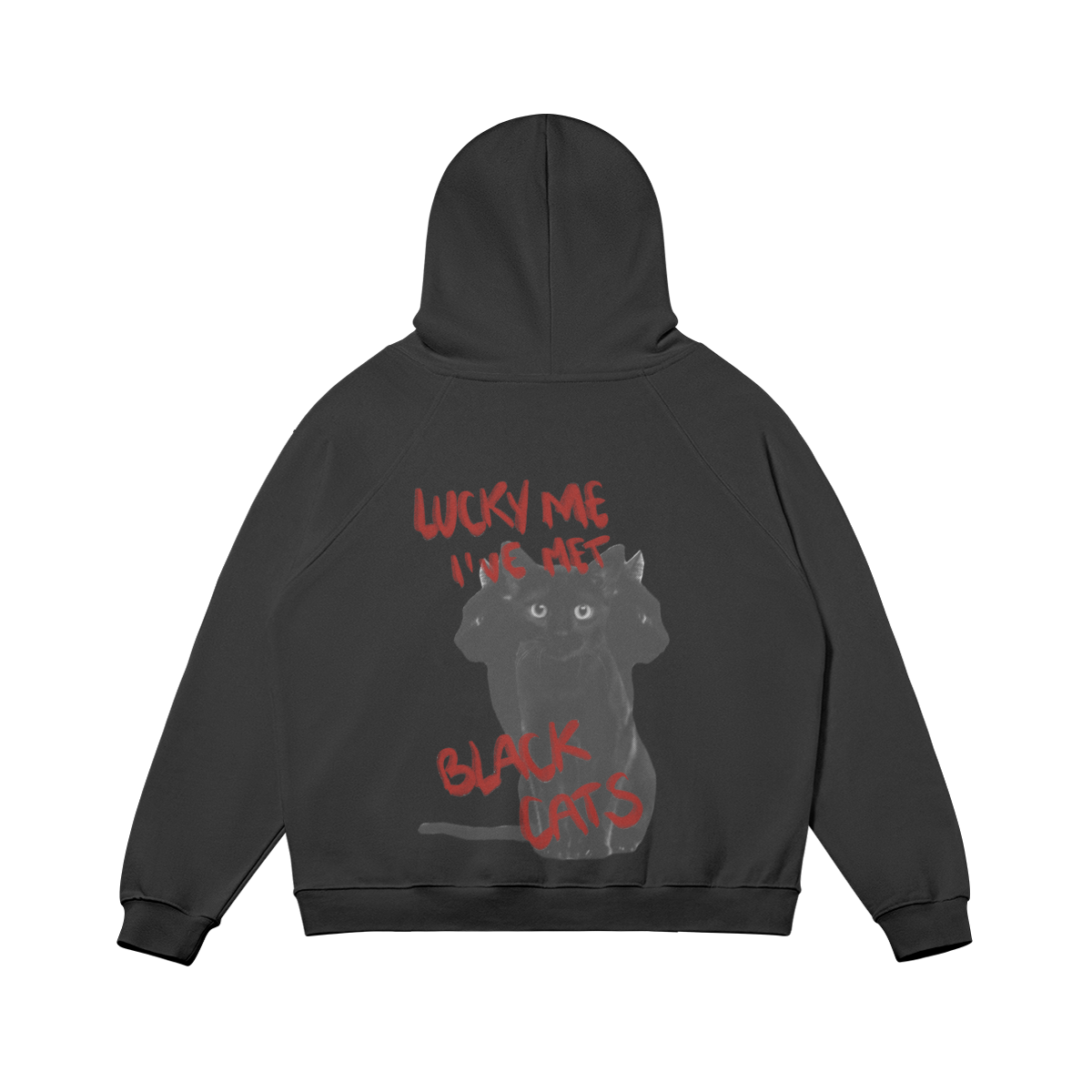 Sweat-shirt black cats