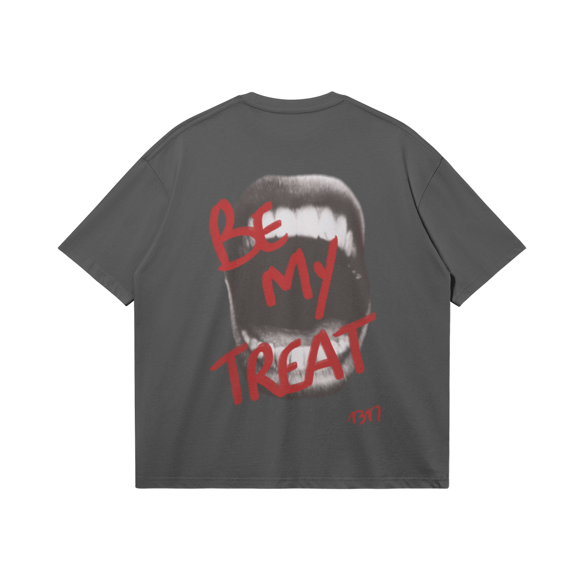 T-shirt Be my treat gris