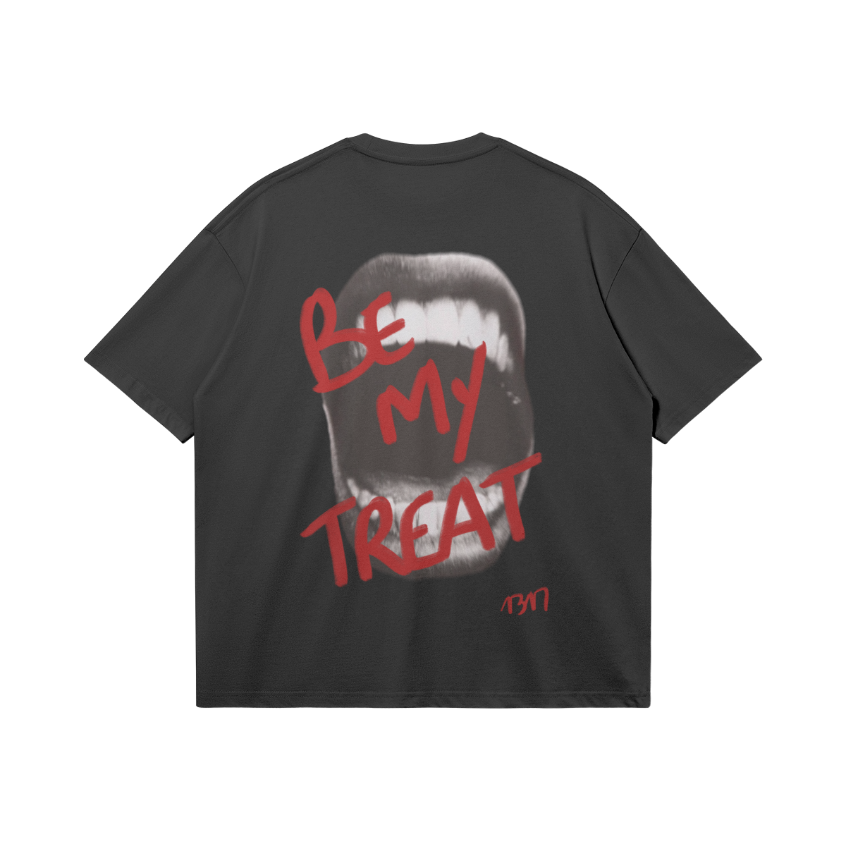 T-shirt Be my treat noir