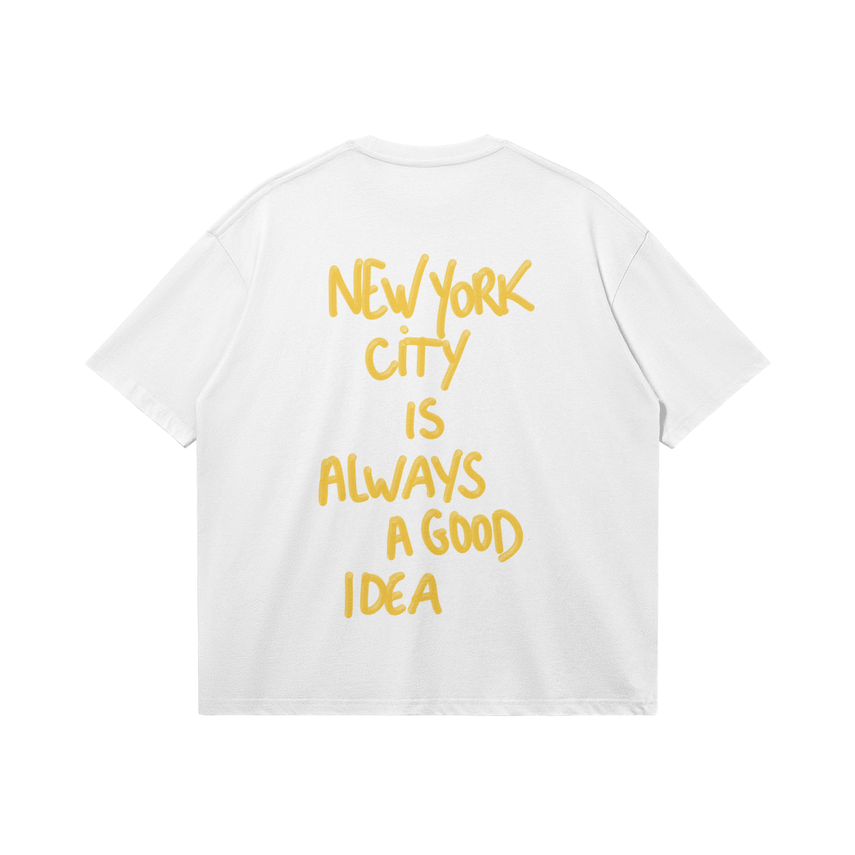 New York is always a good idea yellow