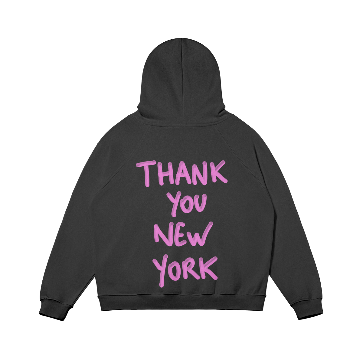 Black Thank you New York hoodie