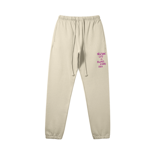 Pantalon de jogging New York is always a good idea beige