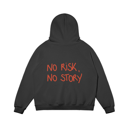 Hoodie No risk, No story rouge