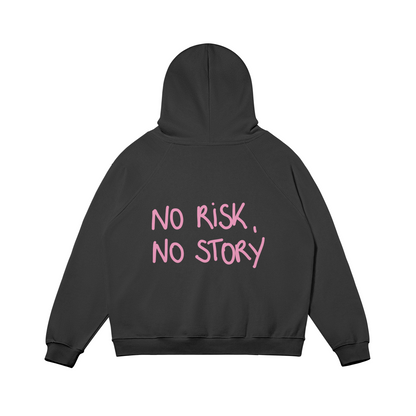 Hoodie No risk, no story pink