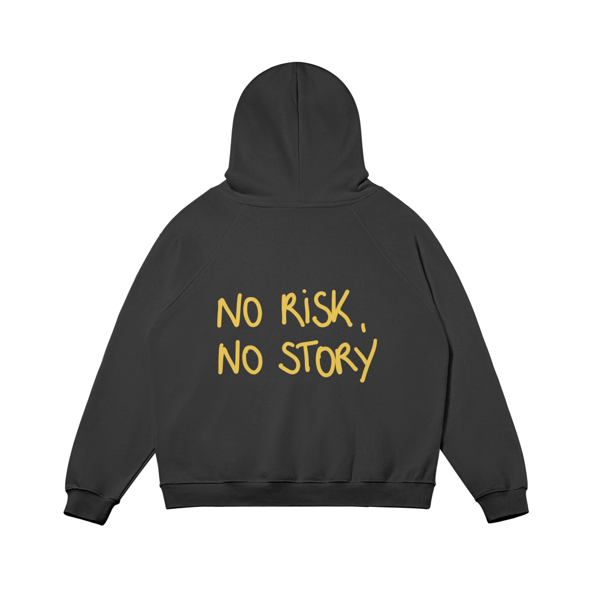 Hoodie No risk, No story yellow