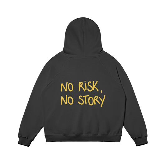 Hoodie No risk, No story jaune