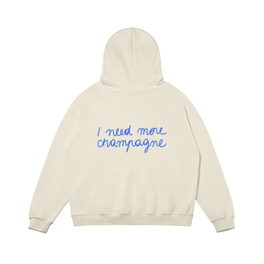 Hoodie I need more champagne blue